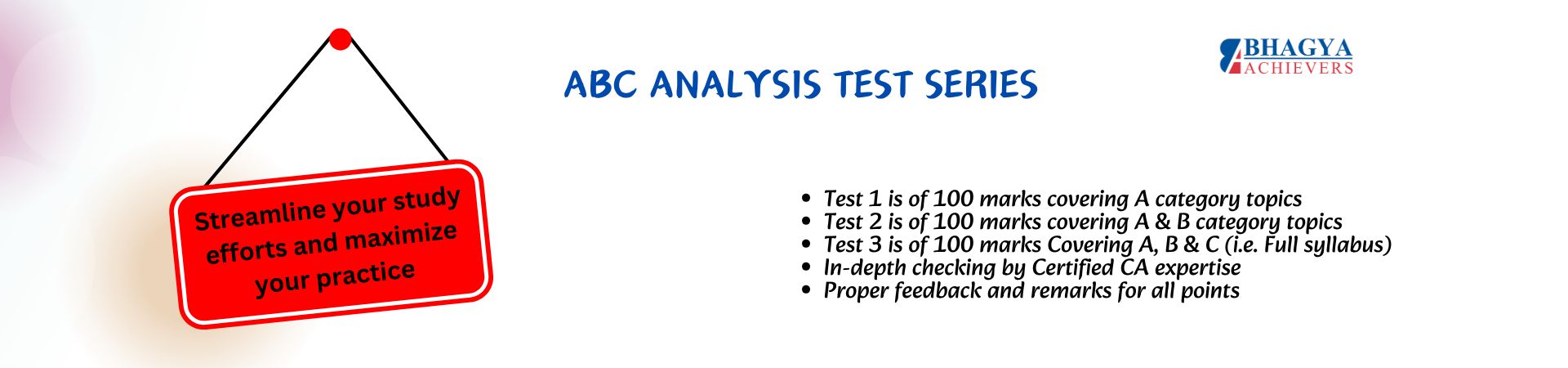 Abc Test California CA Inter ABC Analysis Test Series for May26