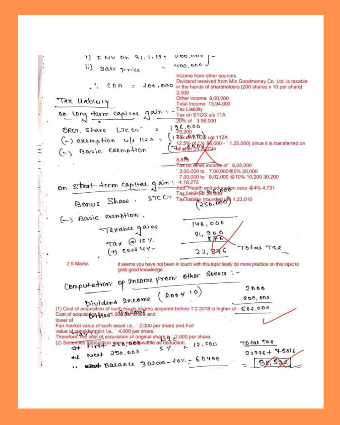 Bhagya Achievers-Sample Checked Sheets Sample Checked Sheets