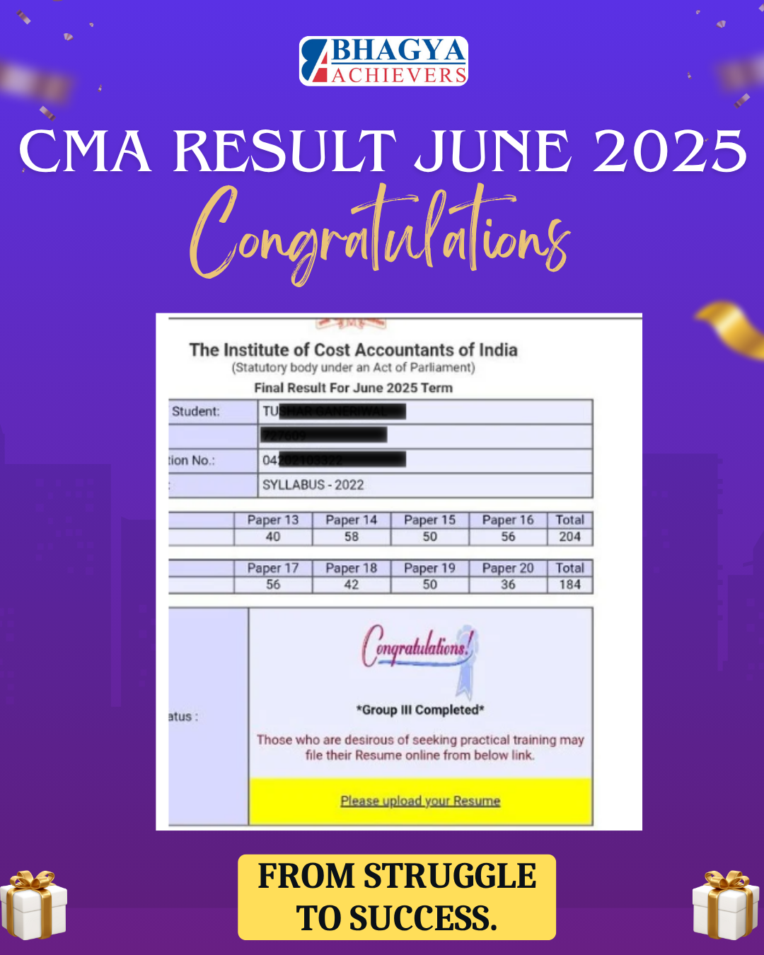 Past Results