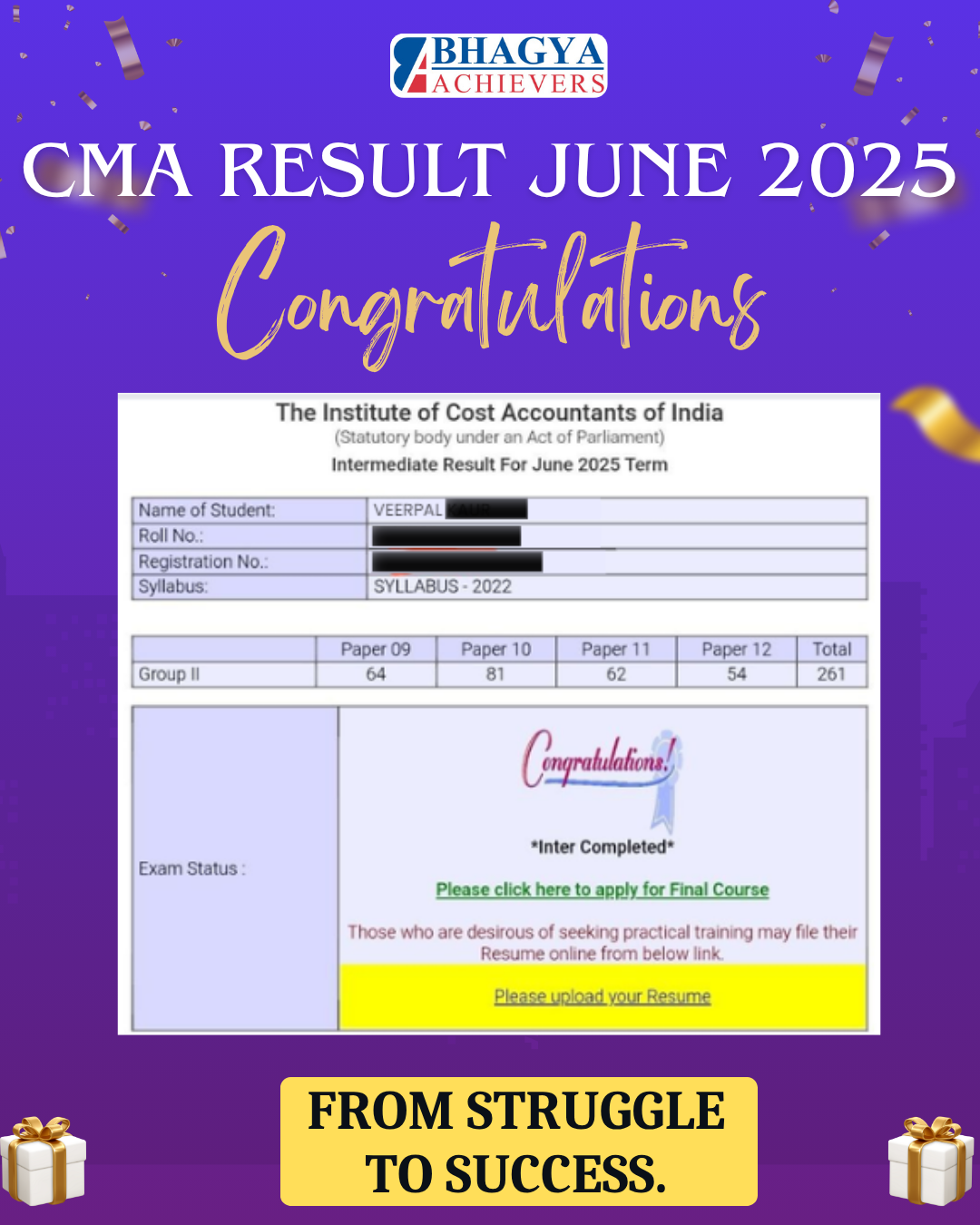 Past Results