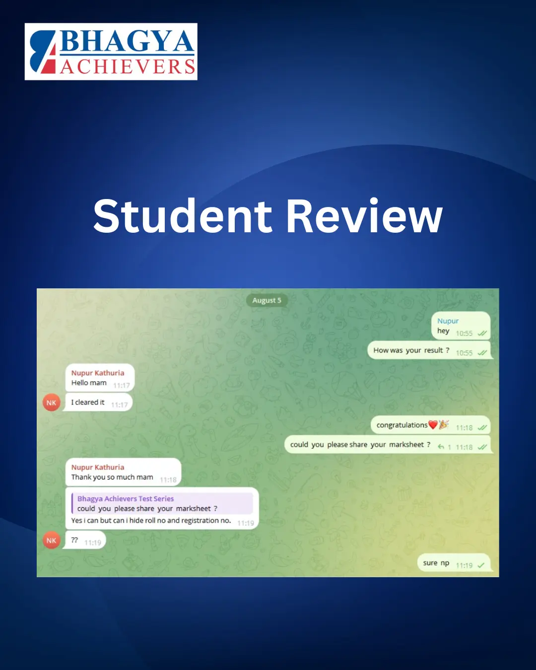 Students Reviews